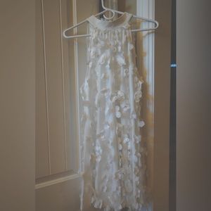 White floral halter dress!